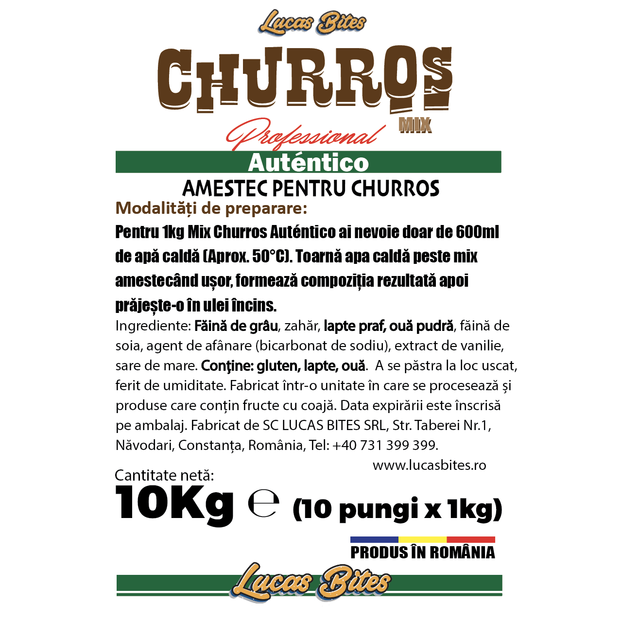 Churros Mix Professional Auténtico 10kg